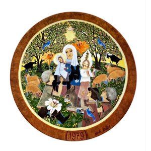 1979 Bradex 9.5" Plate heid Keller Konigszelt Byern "Die Anbetung" The Adoration